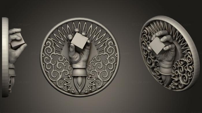 Монеты (Ракетная рука 2, MN_0092) 3D модель для ЧПУ станка